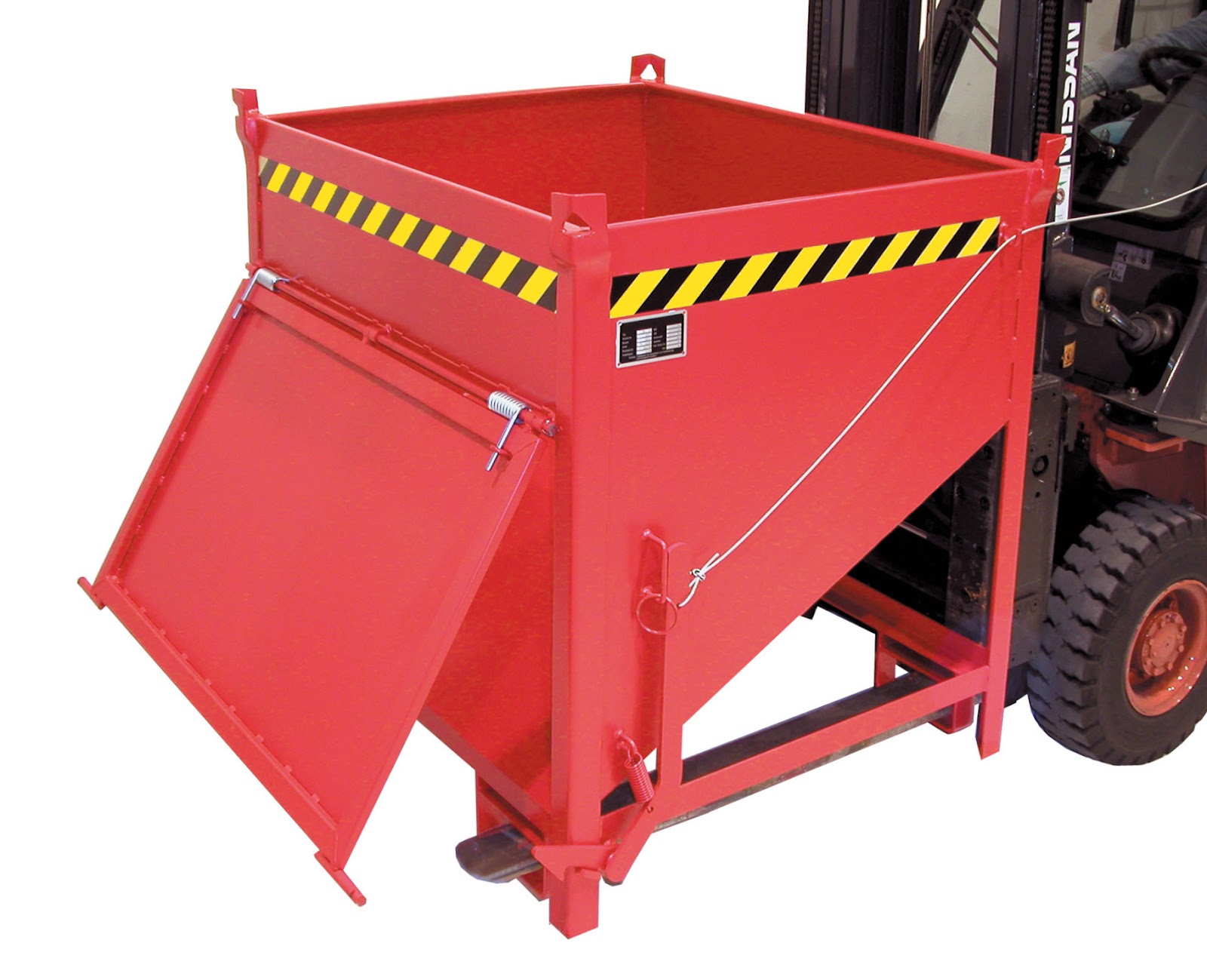 Silocontainer SGK 75, gelakt, Vuurrood