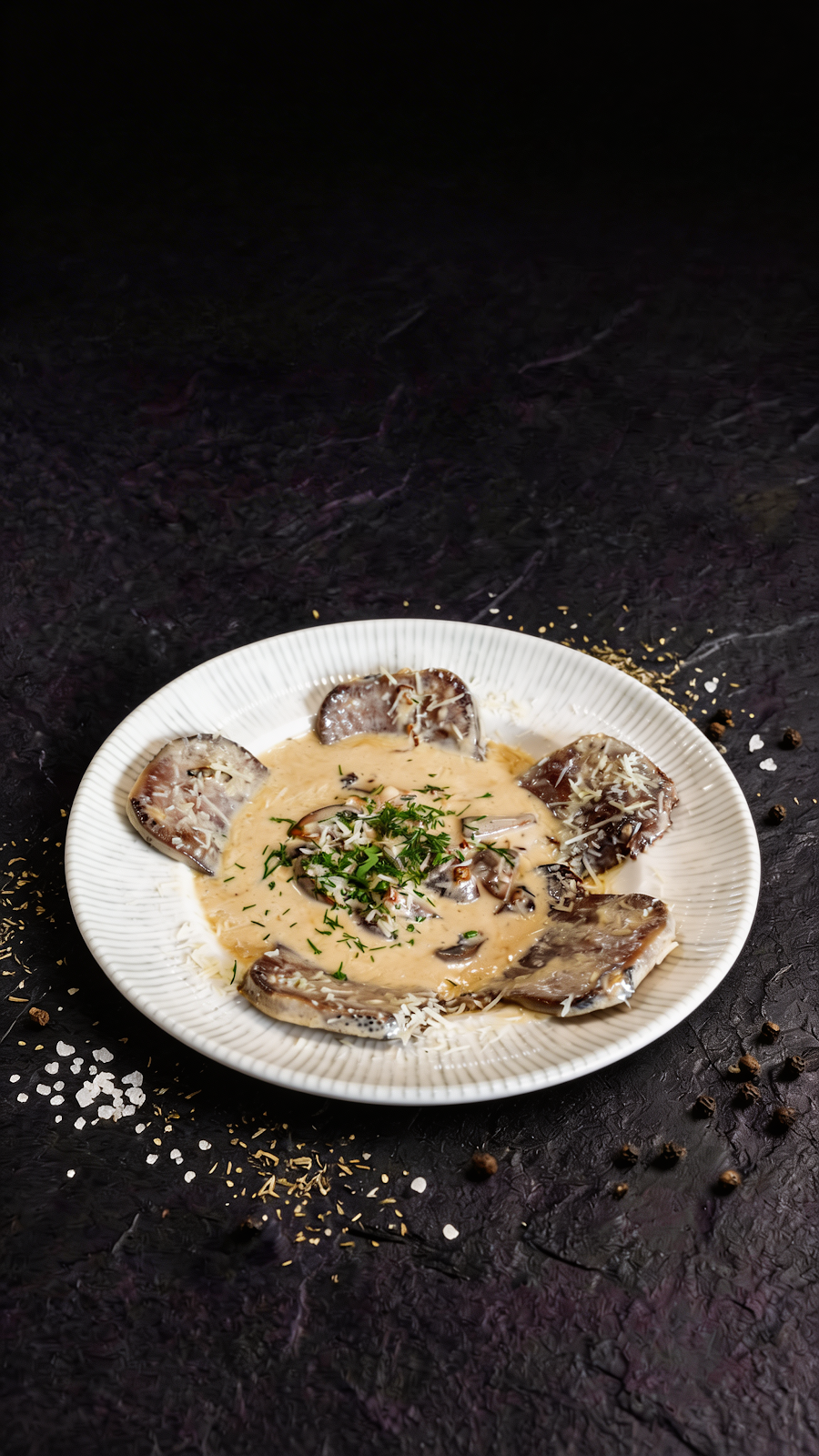 Beef Tongue with Sous dish