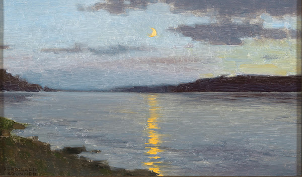 A Moonlit Night on a Lake