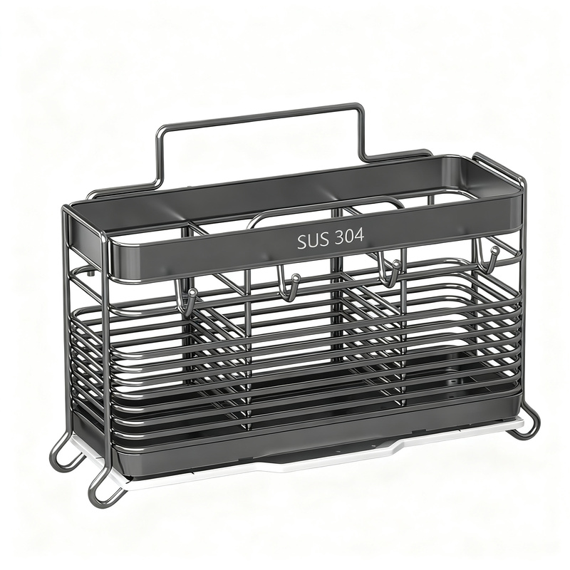 Stainless steel chopstick holder with drainage function