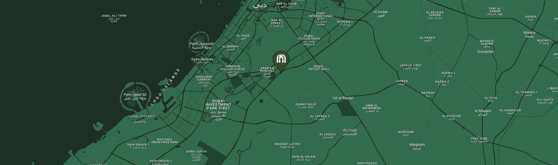 Ghaf Woods location map