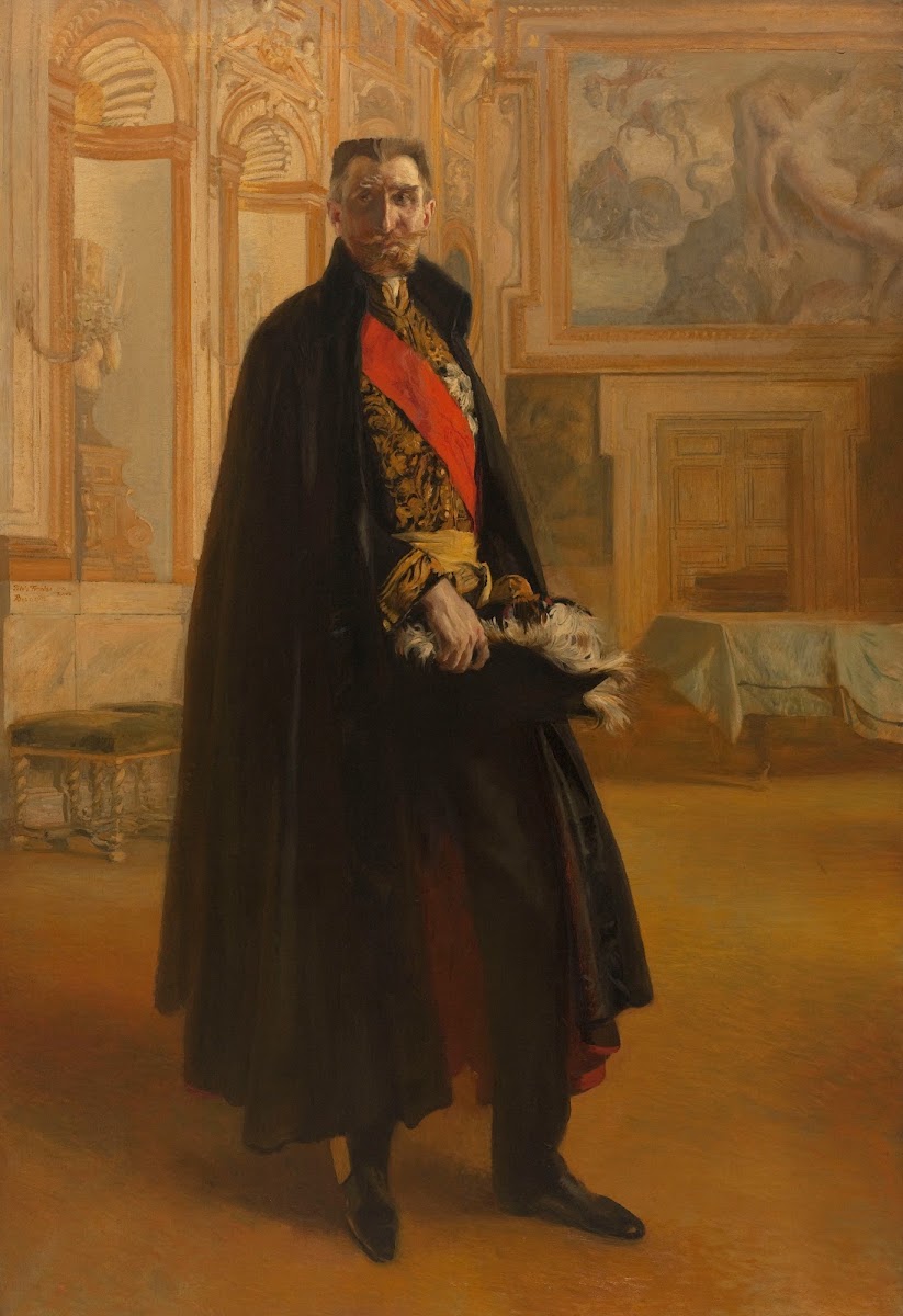 Portrait de Camille Barrère au palais Farnèse 1906