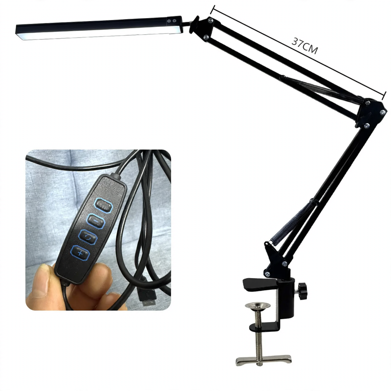 Foldable LED Desk Lamp with Long Arm