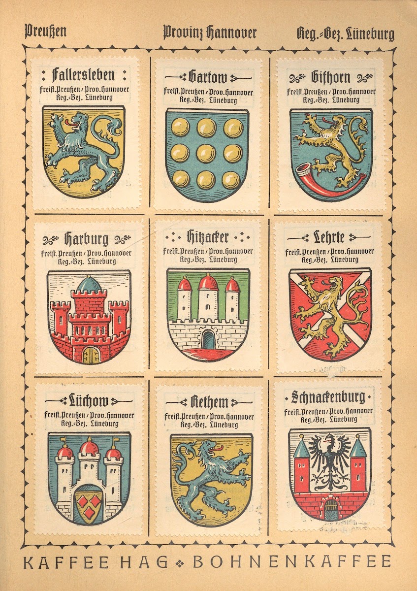 Deutsche Ortswappen German municipal coats of arms Pl23 1925