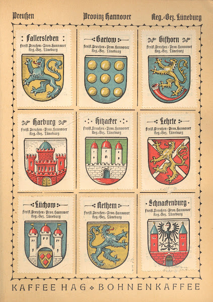 Deutsche Ortswappen German municipal coats of arms Pl23 1925