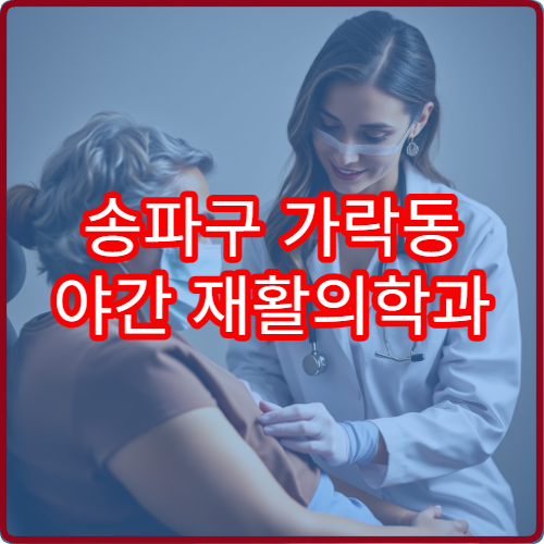 송파구 가락동 야간 재활의학과 진료 병원 물리치료 가능 여부 안내