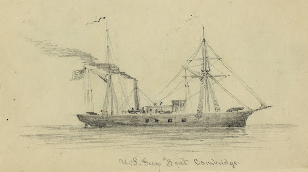 US Gun Boat Cambridge 1860 1865