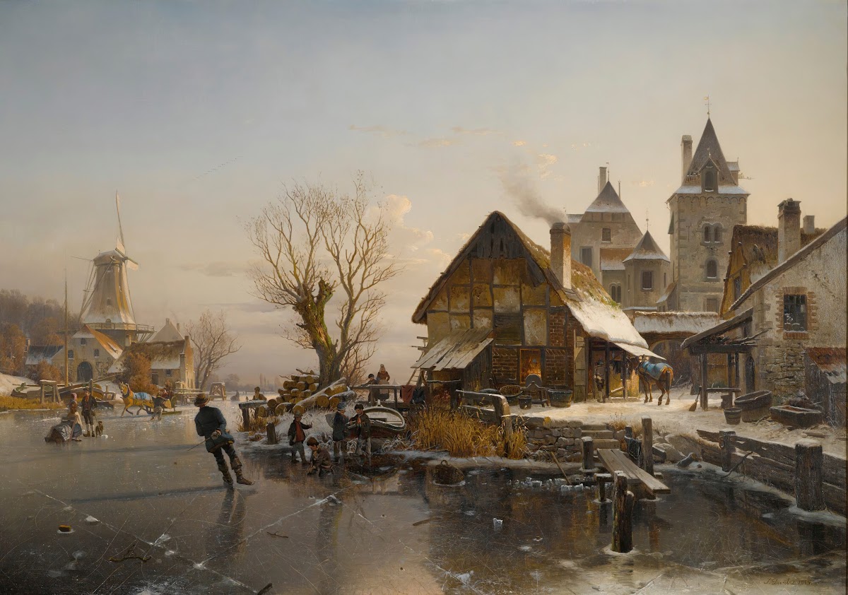 SkatersOn The Canal 1864