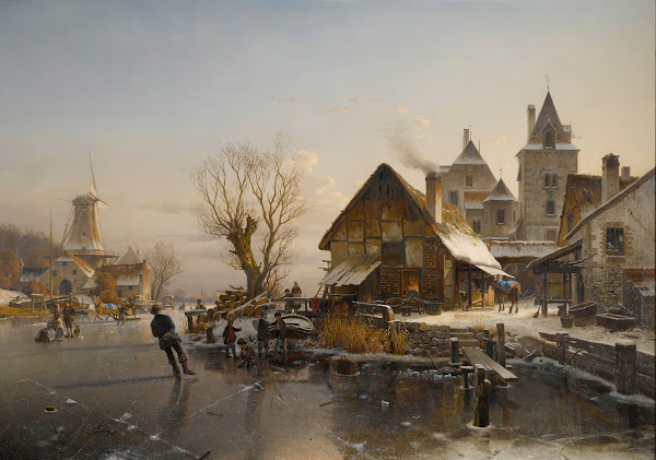SkatersOn The Canal 1864