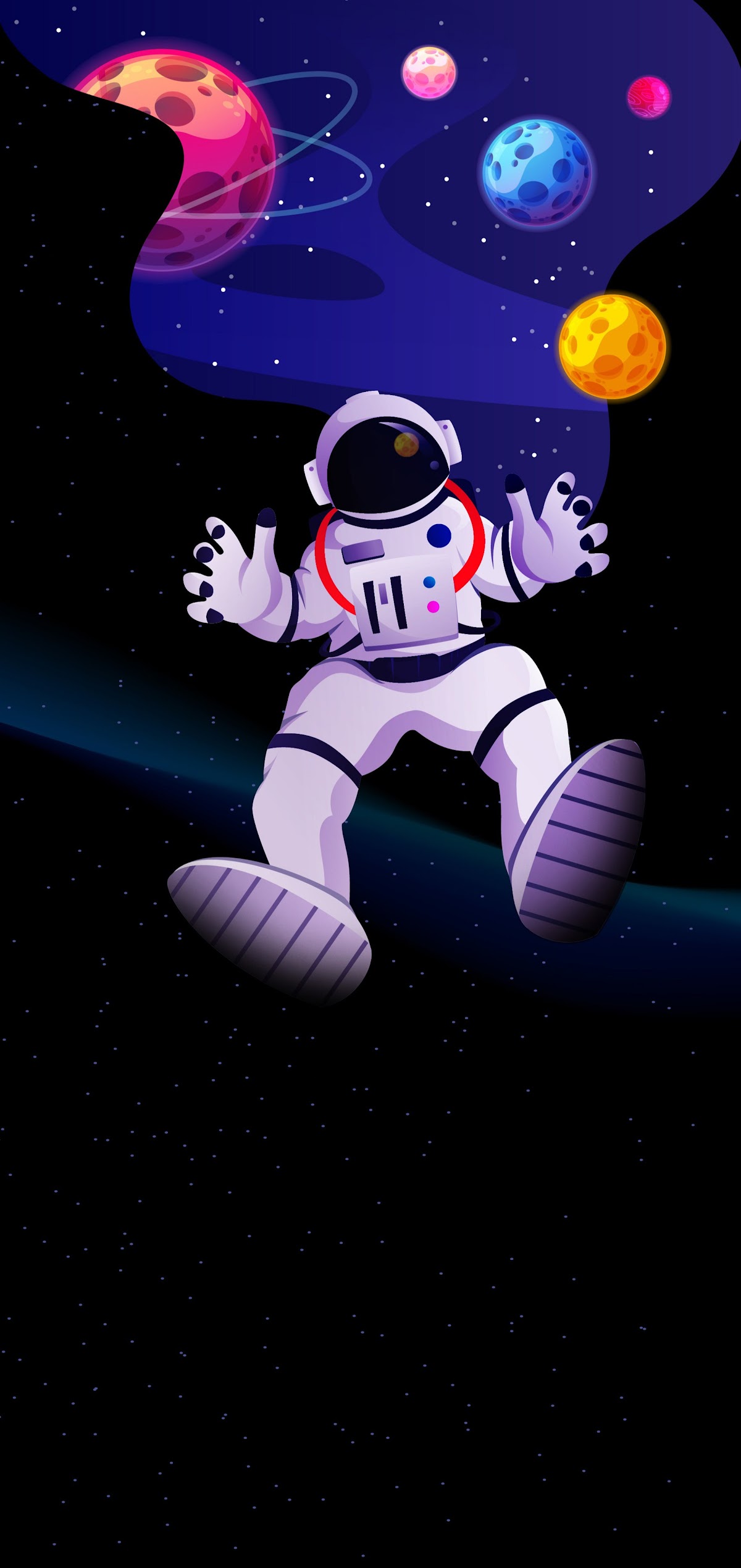 Space, Astronaut, Art, Poster, Exhibition 2K iPhone Wallpaper