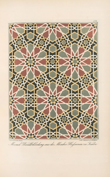 Mosaik Wandbekleidung aus der Moschee Hassanin zu Kairo 1842