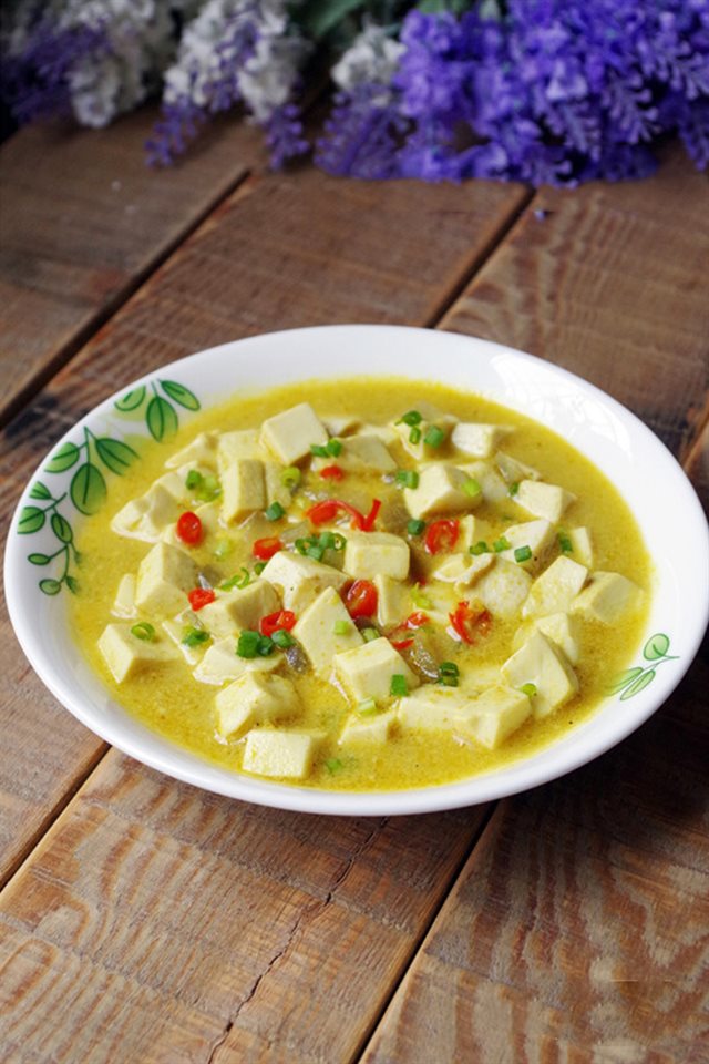 Đậu Hũ Non Nấu Cà Ri