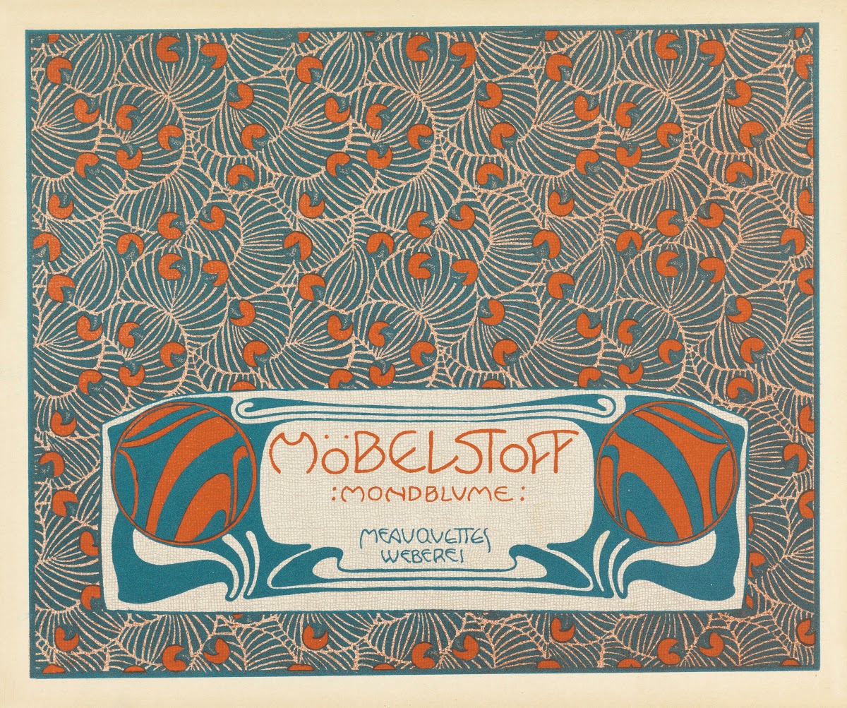 Mobelstoff Mondblume Meauquettes Weberei Moon Blossom Woven Upholstery Fabric Ma