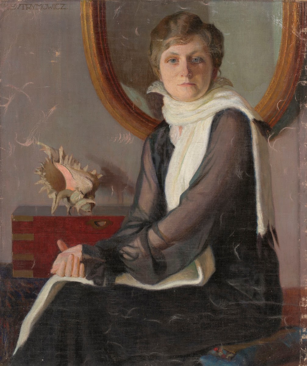 Portrait of a sitting woman 1915