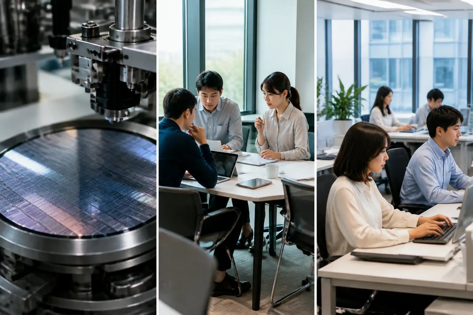AI-generated Business Daily Brief multi-story editorial montage