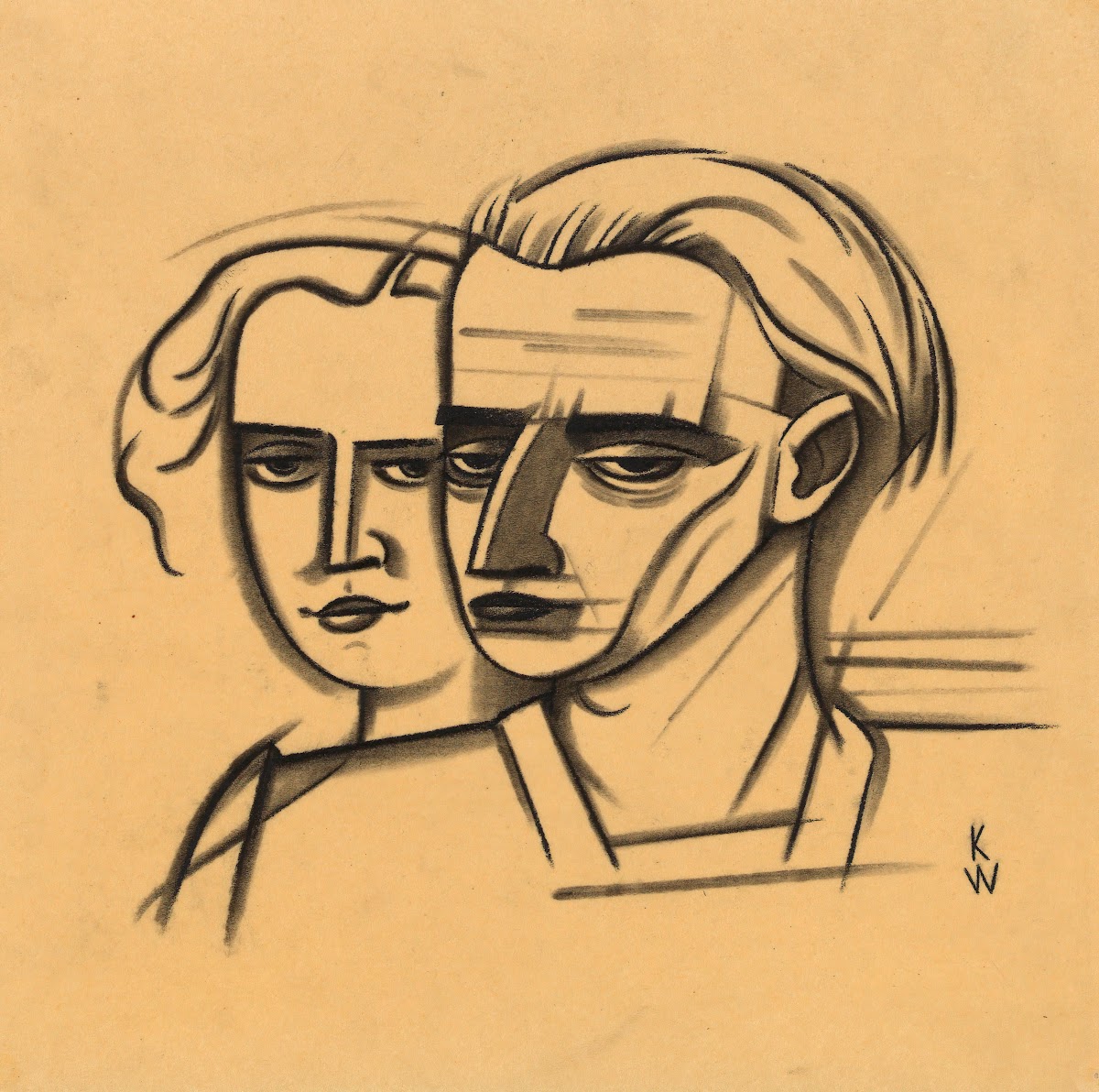 Männliches und weibliches Porträt around 1930