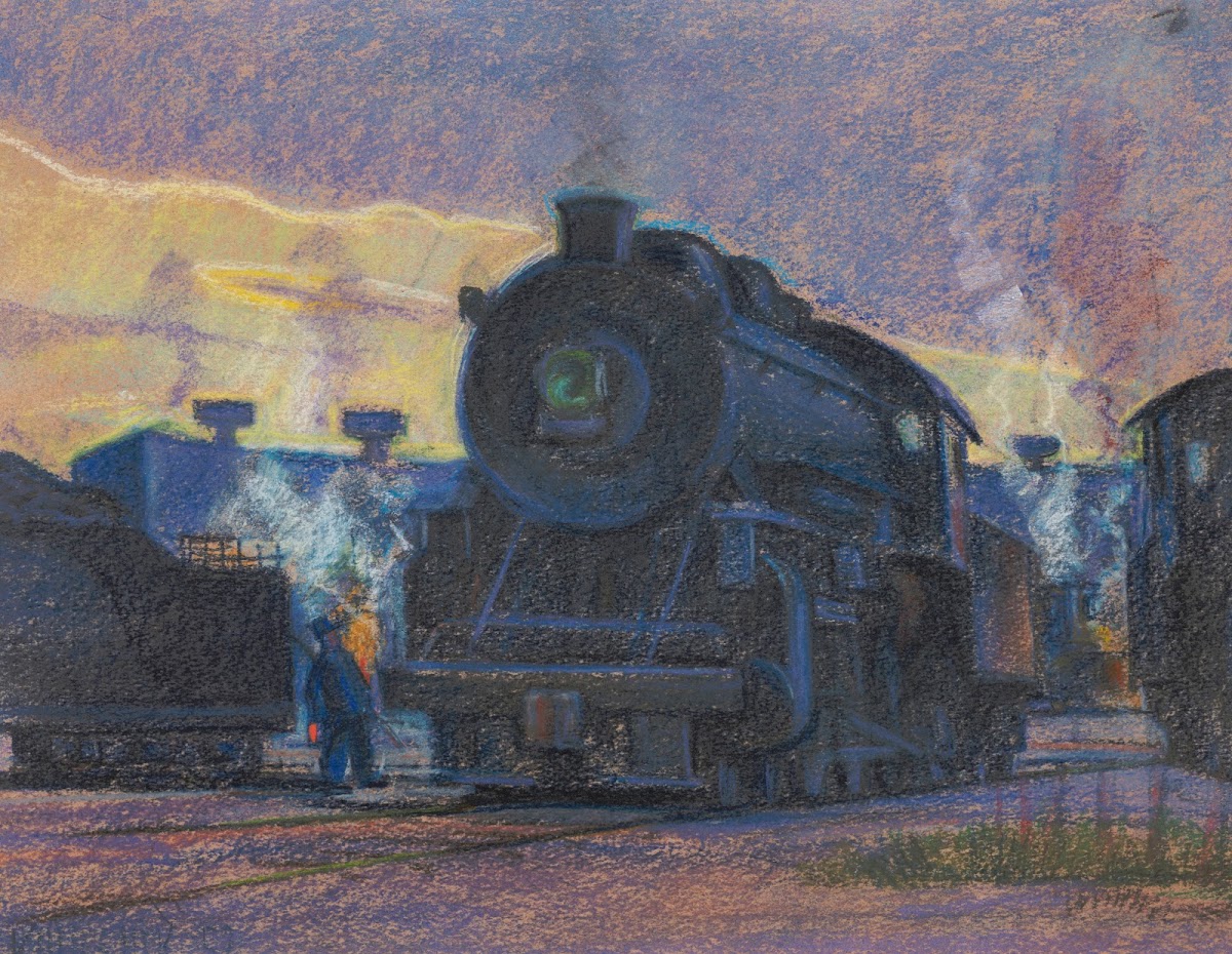 Twilight of Steam  Lindale Roundhouse 1952