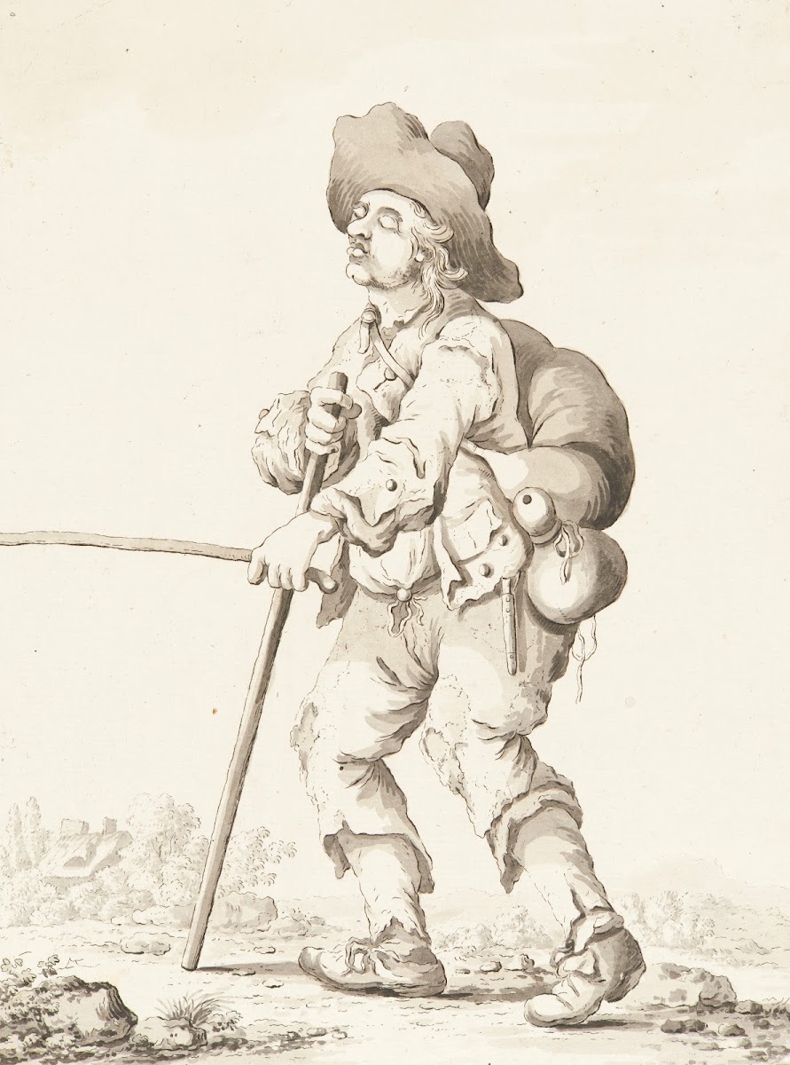 Bettler mit Blindenstock 1778