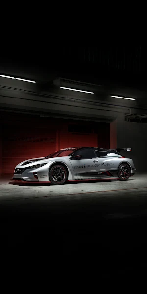 Nissan, Electric Vehicle, Sports Car, Automotive 2K iPhone Wallpaper Background