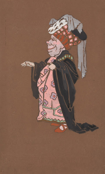 Ugly Duchess costume design for Alice in Wonderland 1915
