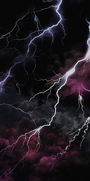 Thunder Aesthetic, Thunderstorm, Storm, Thunder, Lightning 5K iPhone Wallpaper Background