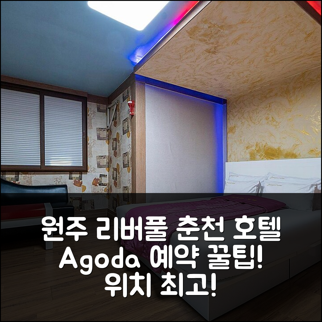 원주 리버풀 춘천 호텔 예약 후기! 위치 꿀팁 - 아고다 호텔 추천