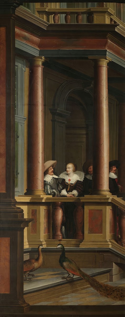 A Seven Part Decorative Sequence An Outdoor Stairway 1630   1632