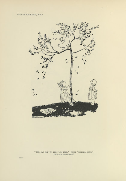 The cat ran up the plum tree  Mother goose 1914