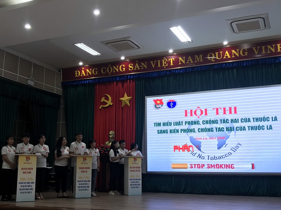 Hội Sinh viên Trường Đại học Tây Bắc giành giải ba tại Hội thi tìm hiểu luật phòng, chống tác hại của thuốc lá