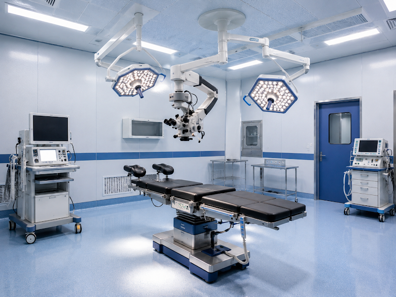 Facility photo — modular retina operation theatre.