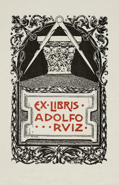 Bookplate of Adolfo Ruiz 1902