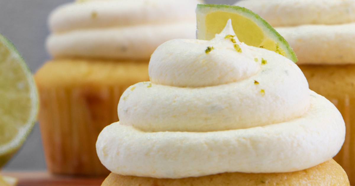 Margarita Cupcakes with Tequila Lime Cream Cheese Frosting