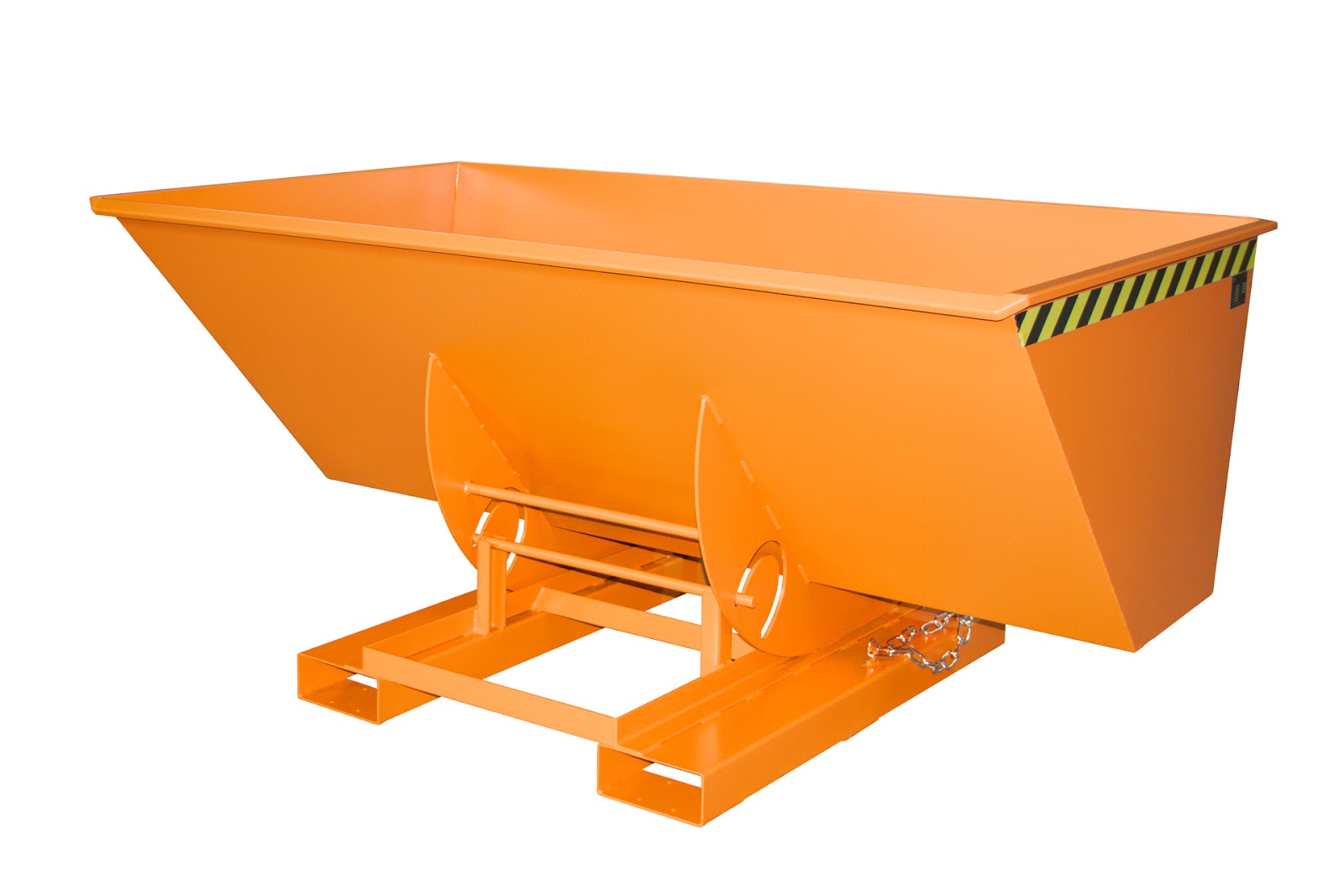 Kiepcontainer AK 150, gelakt, Geeloranje