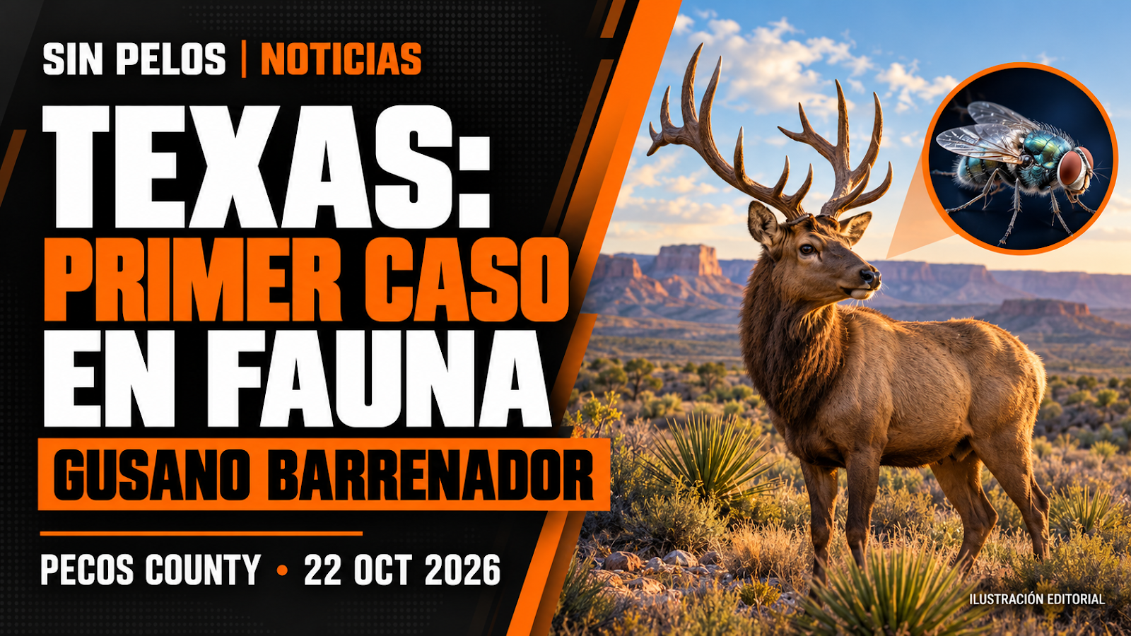 USDA confirma primer caso de gusano barrenador en fauna silvestre de EE. UU. en Texas