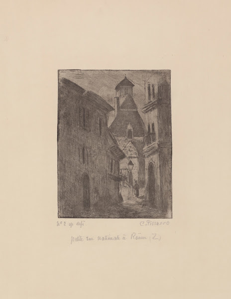 Petite rue nationale à Rouen 1896