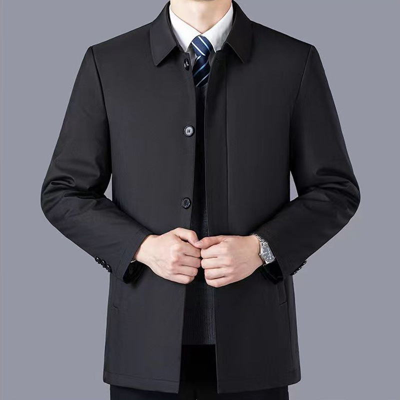 Men's Business Jacket, padded, lapel collar