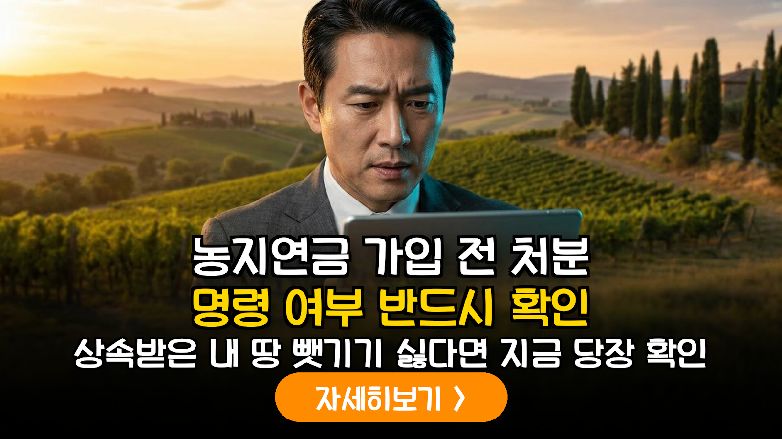 농지연금 처분명령 방지 및 상속 농지 절세 가이드