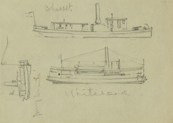 Broadside views of the Whitehead Cohasset and Young America 1860 1865
