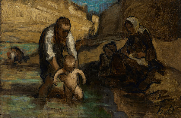 Le premier bain circa 1852