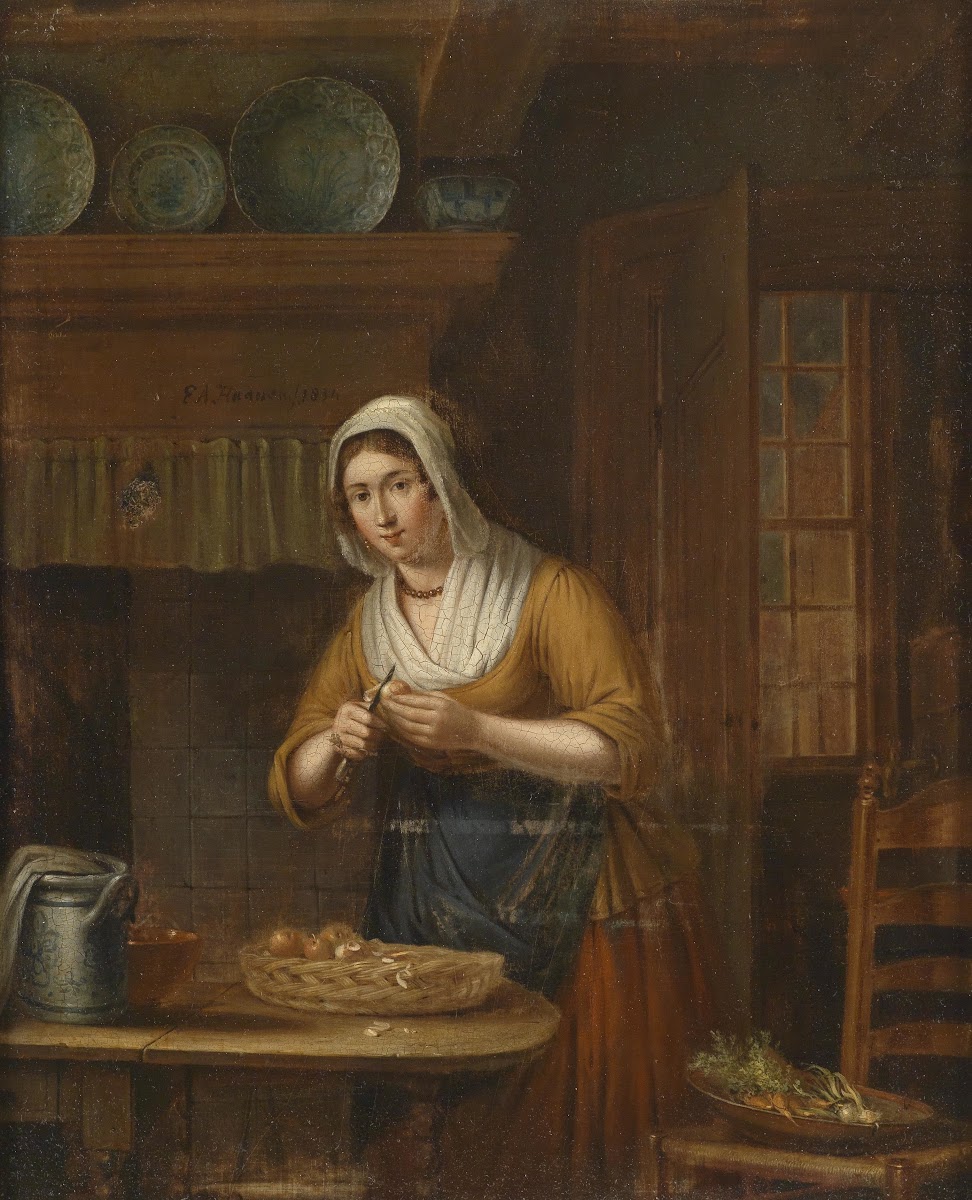 Beim ÄPfelschäLen In Der KüChe 1834
