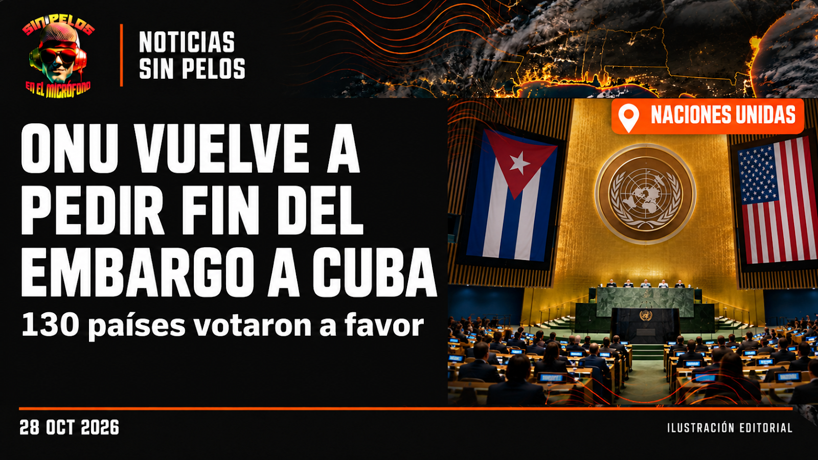 ONU vuelve a pedir el fin del embargo a Cuba: 130 países votan a favor