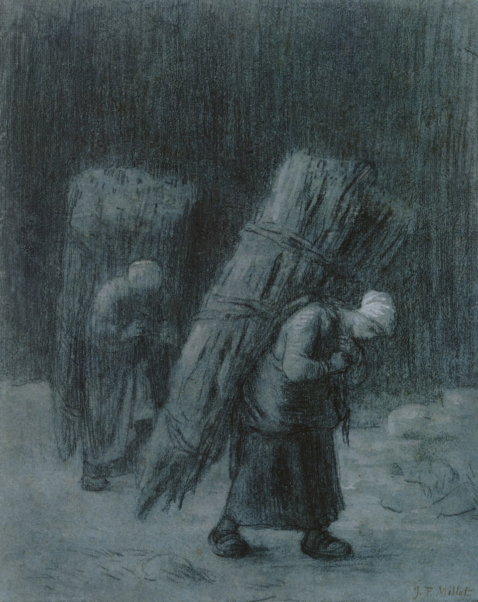 Women Carrying Faggots ca 1858