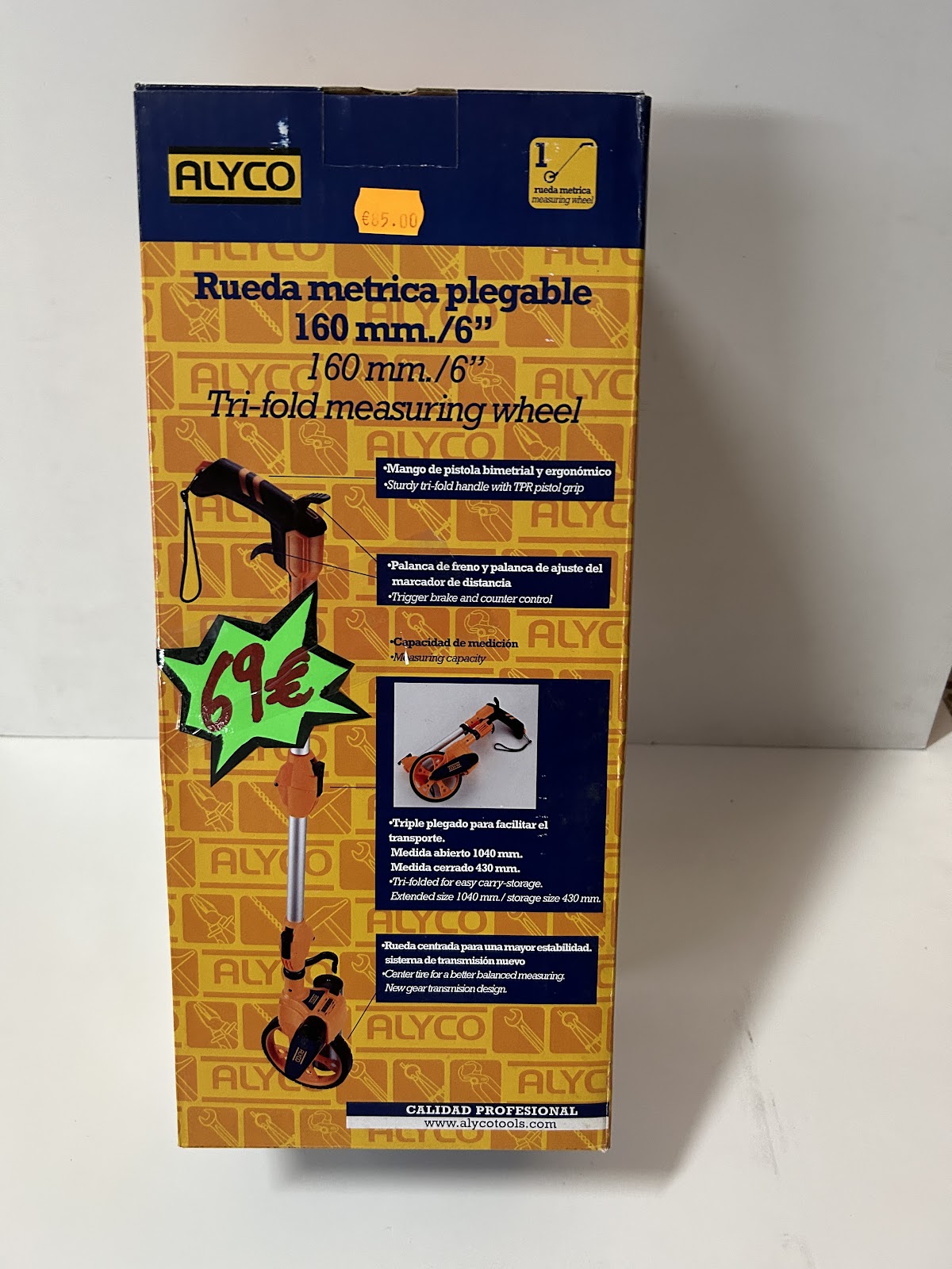  RUEDA DE MEDIR PLEGABLE DE 160 MM