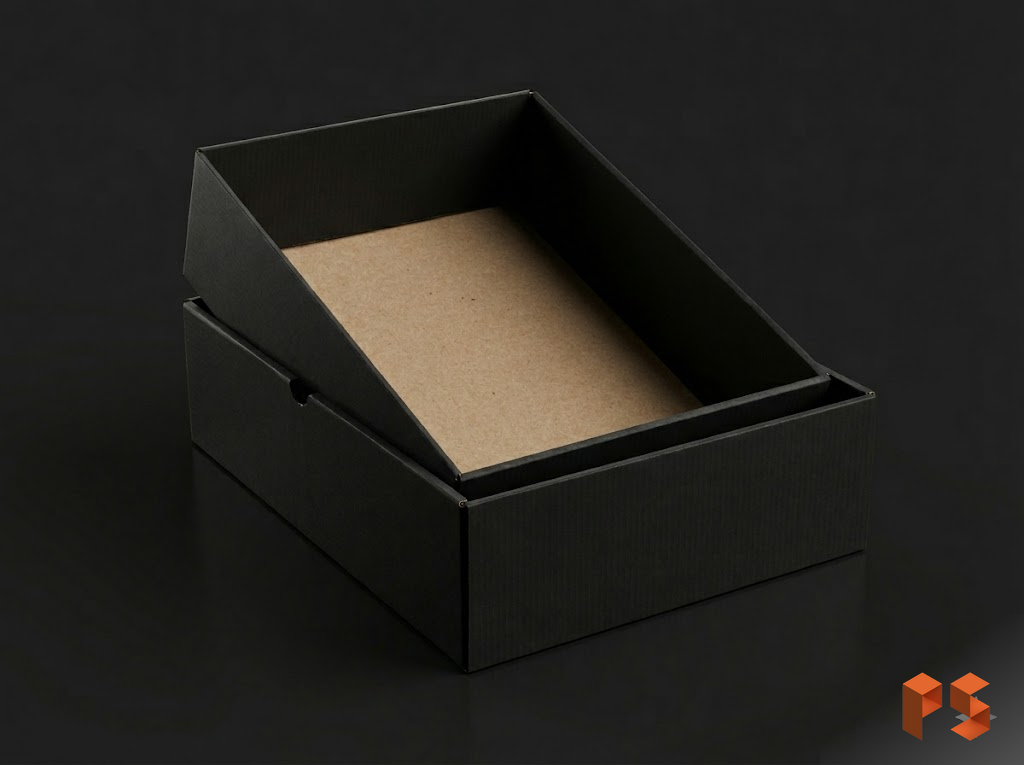 Caja B/T Negra x 3 Botellas 370 x 280 x 100 mm