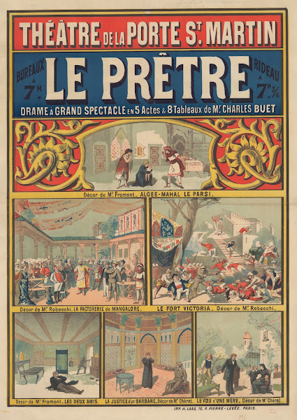 Théâtre de la Porte St Martin Le Prêtre 1888