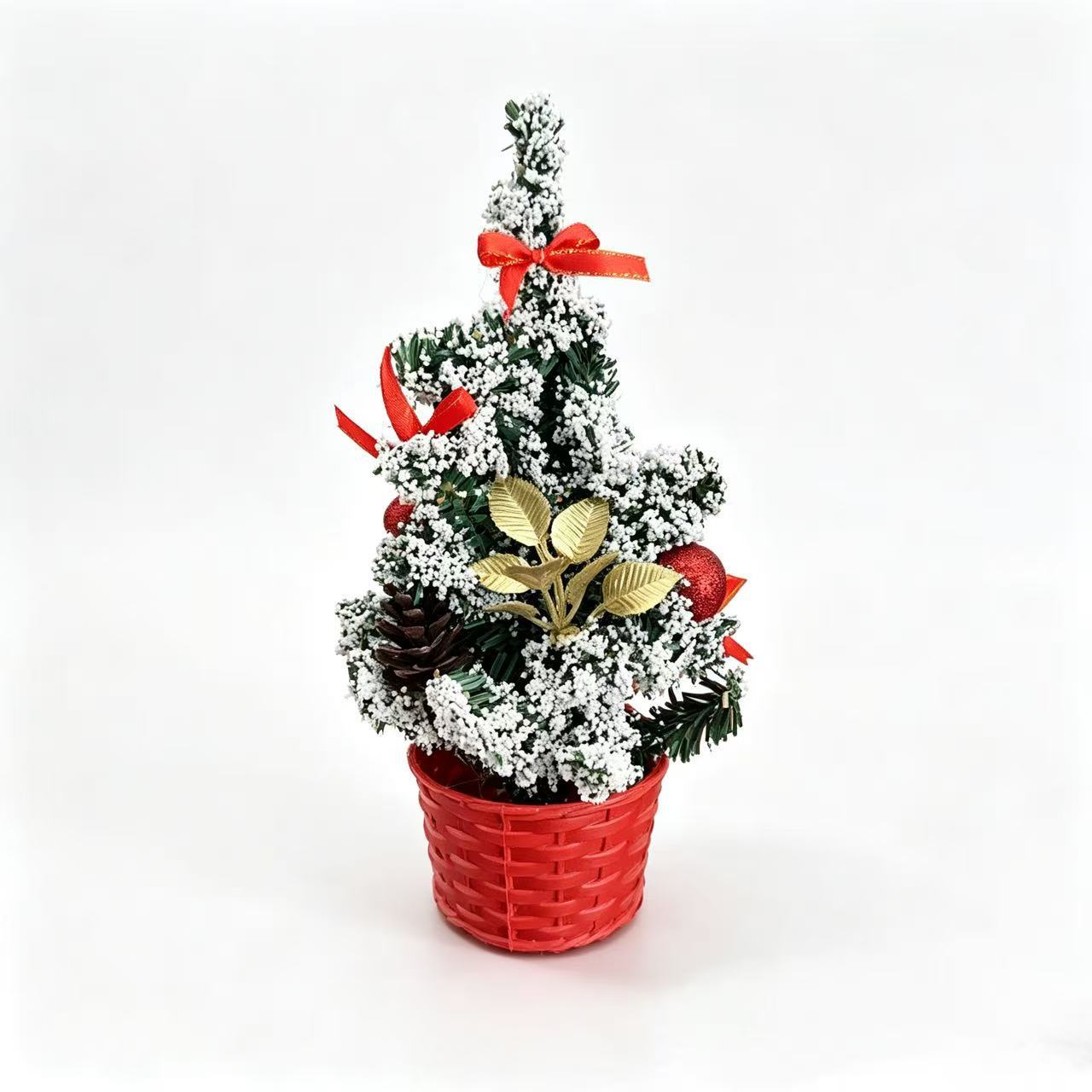 Mini Christmas Tree with LED Lighting, 20 cm