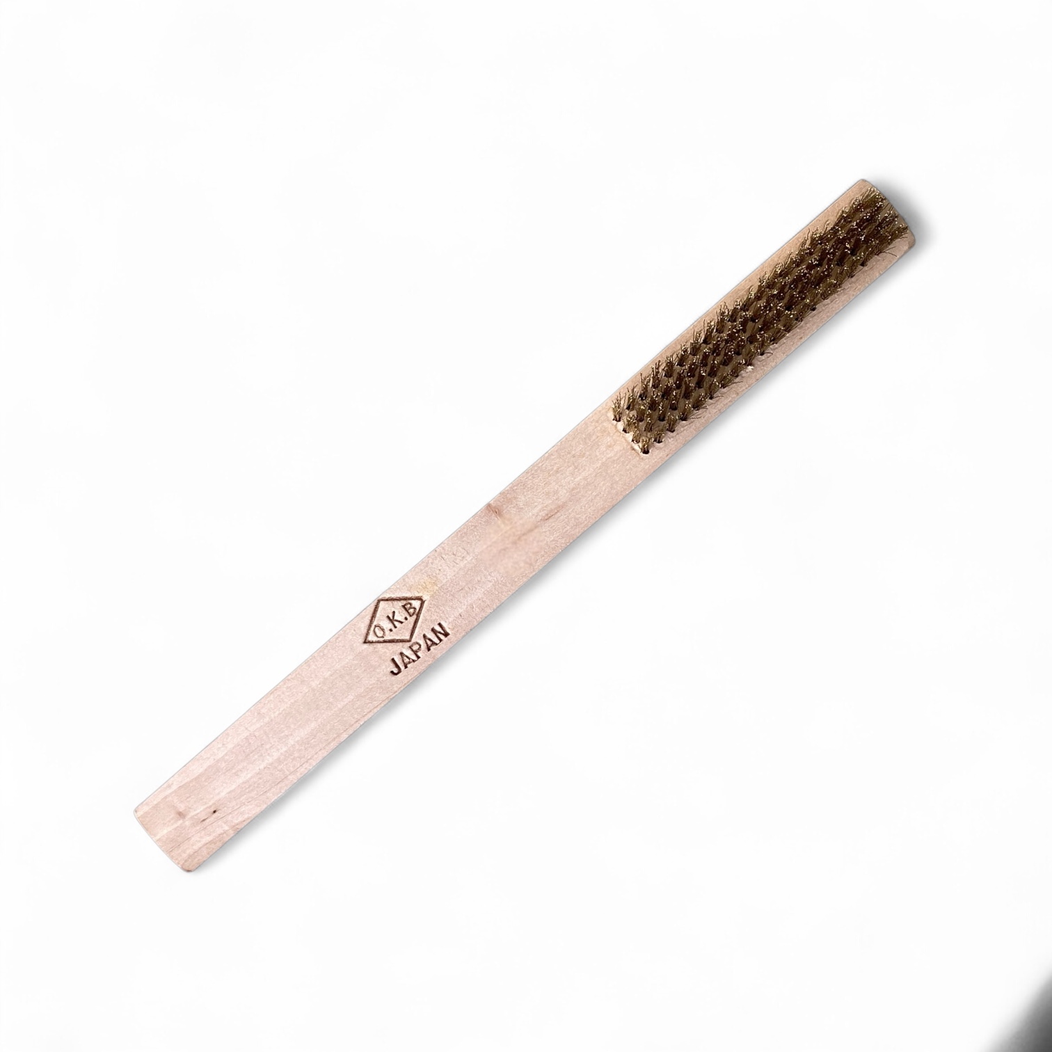 OKB Brass Steel Brush with Wood Handle