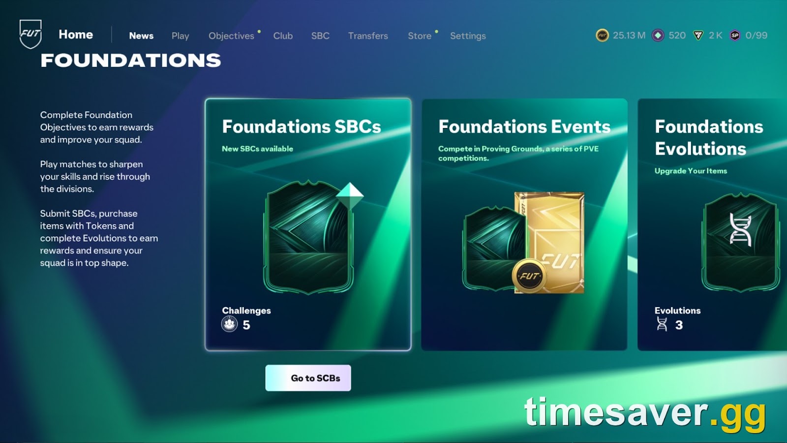 EA SPORTS FC 27 Campaign Hub — launch-campaign Objectives, SBCs and Evolutions in one screen