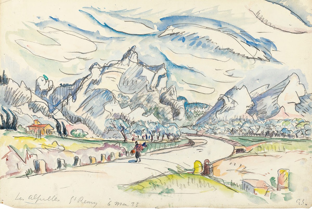 Les Alpilles Vue DepuisSaint Rémy De Provence 1933