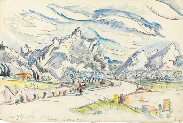 Les Alpilles Vue DepuisSaint Rémy De Provence 1933